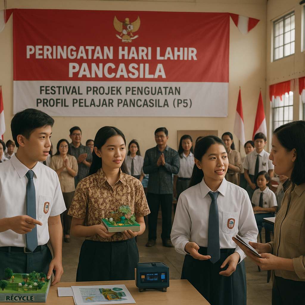 Peringatan Hari Lahir Pancasila, Sekolah Gelar Festival Proj...