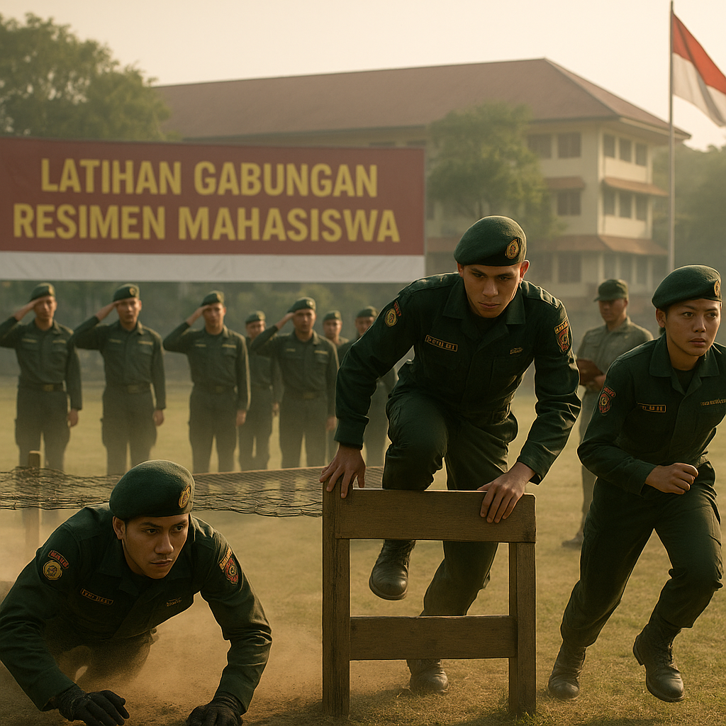 Resimen Mahasiswa Gelar Latihan Gabungan untuk Tingkatkan Ke...