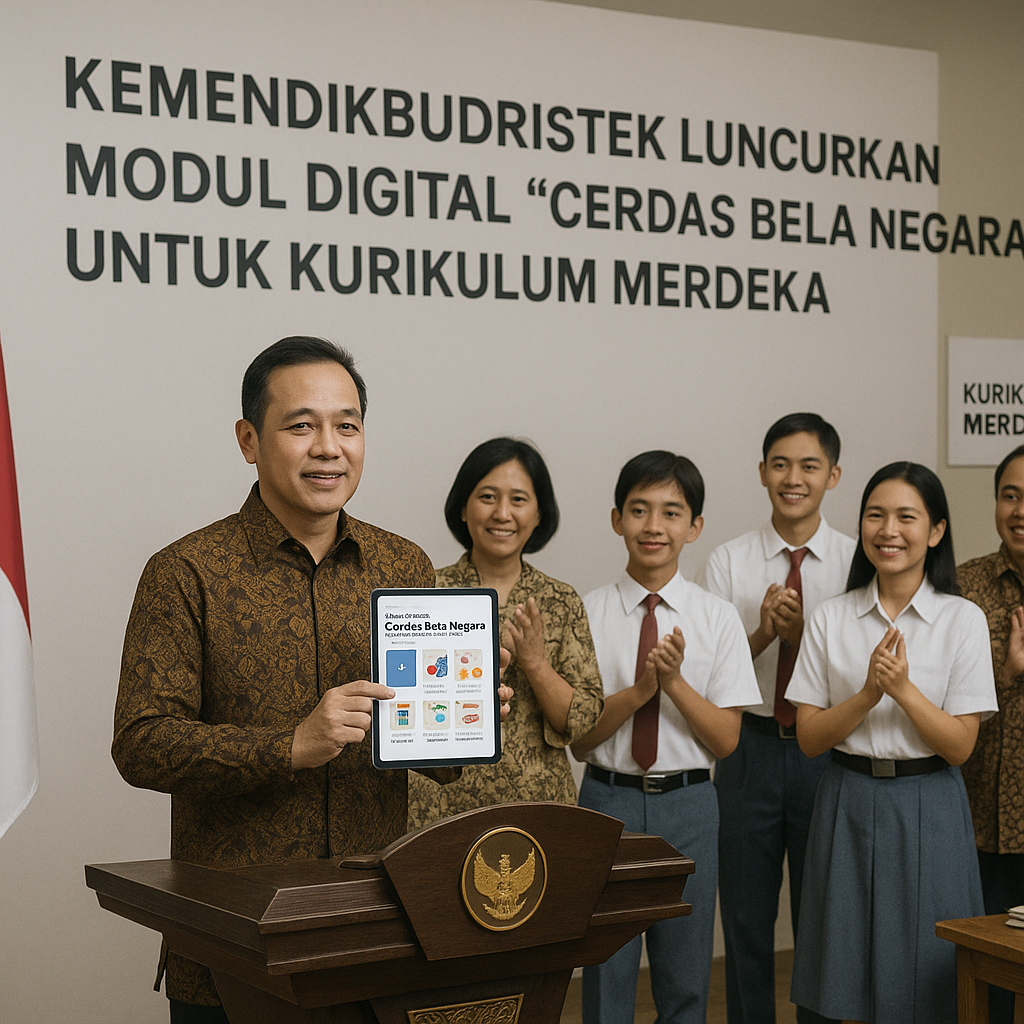Kemendikbudristek Luncurkan Modul Digital 'Cerdas Bela Negara' untuk Kurikulum Merdeka