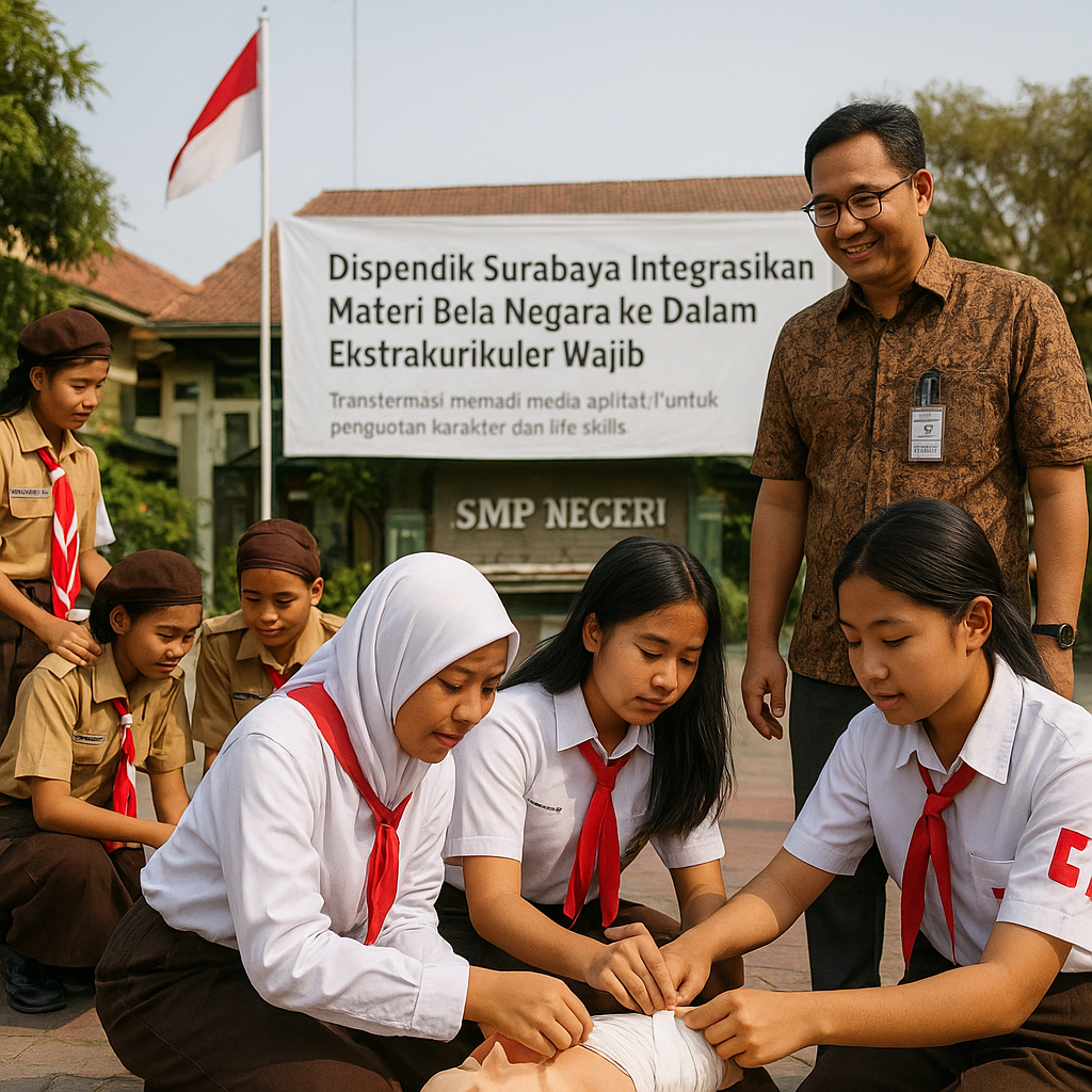 Dispendik Surabaya Integrasikan Materi Bela Negara ke Dalam Ekstrakurikuler Wajib