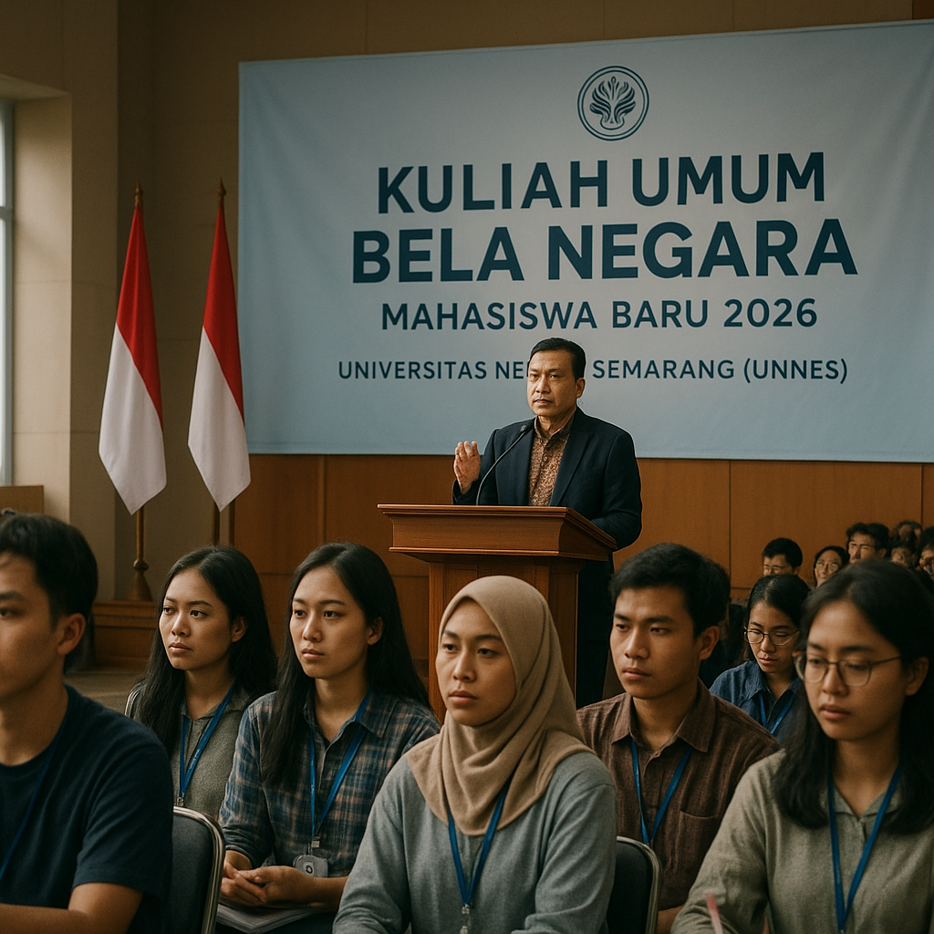 Unnes Gelar Kuliah Umum Bela Negara bagi Seluruh Mahasiswa B...