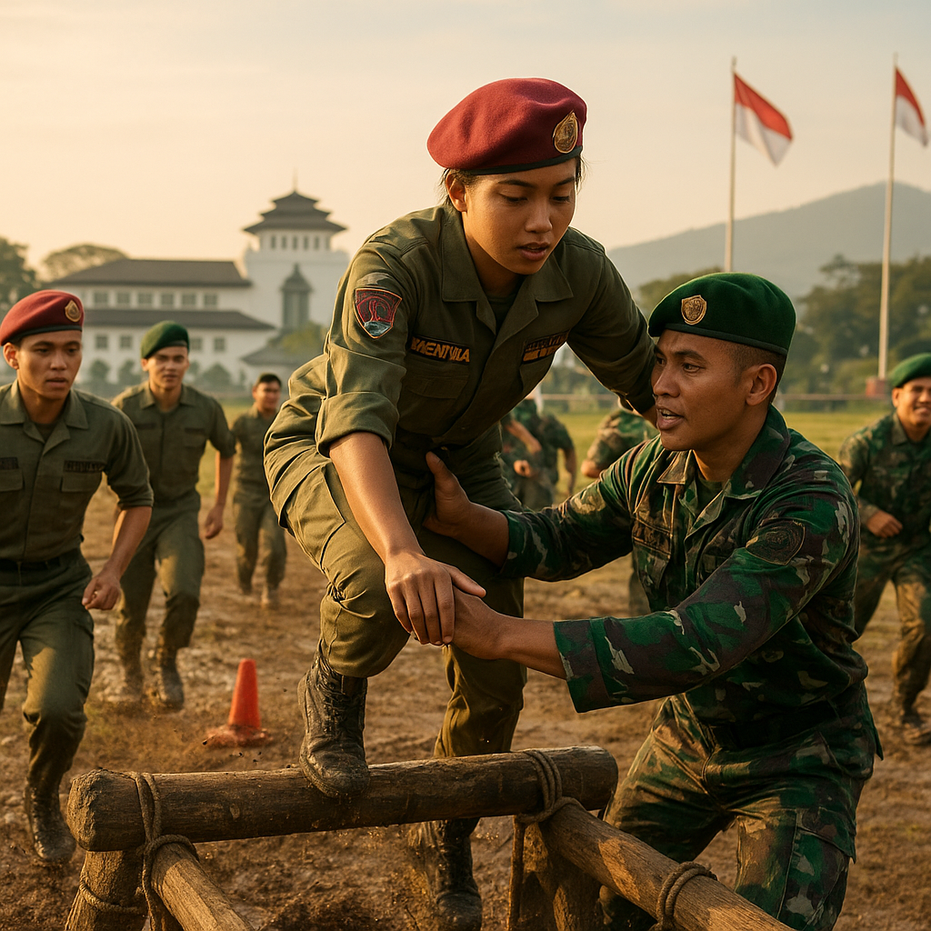 Resimen Mahasiswa Gelar Latihan Gabungan dengan TNI untuk Penguatan Bela Negara