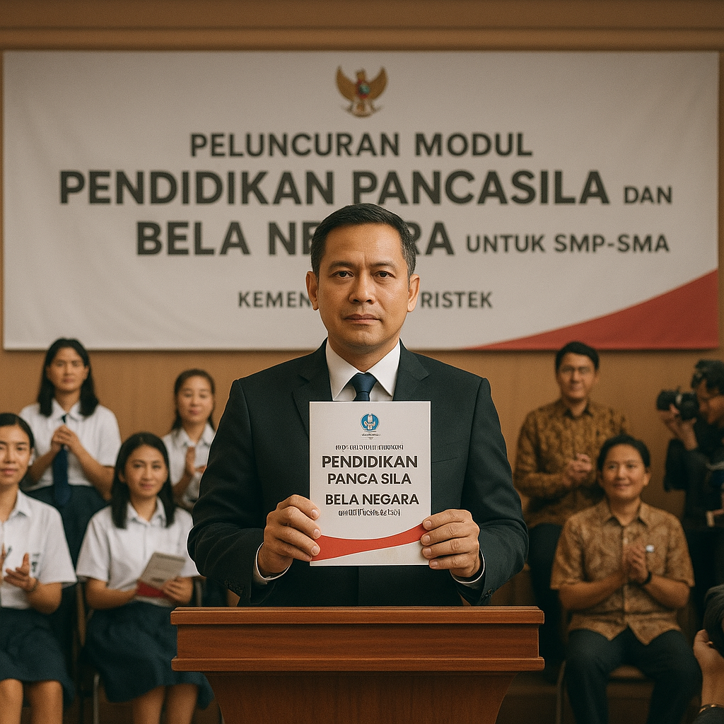 Kemendikbud Ristek Luncurkan Modul 'Pendidikan Pancasila dan Bela Negara' untuk SMP-SMA