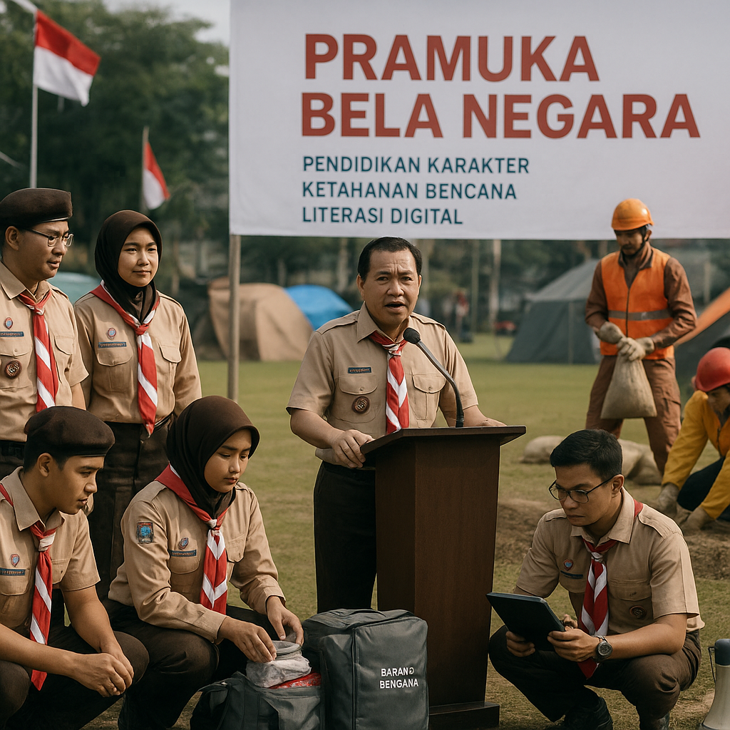 Gerakan 'Pramuka Bela Negara' Diluncurkan, Fokus pada Pendidikan Karakter dan Ketahanan Bencana