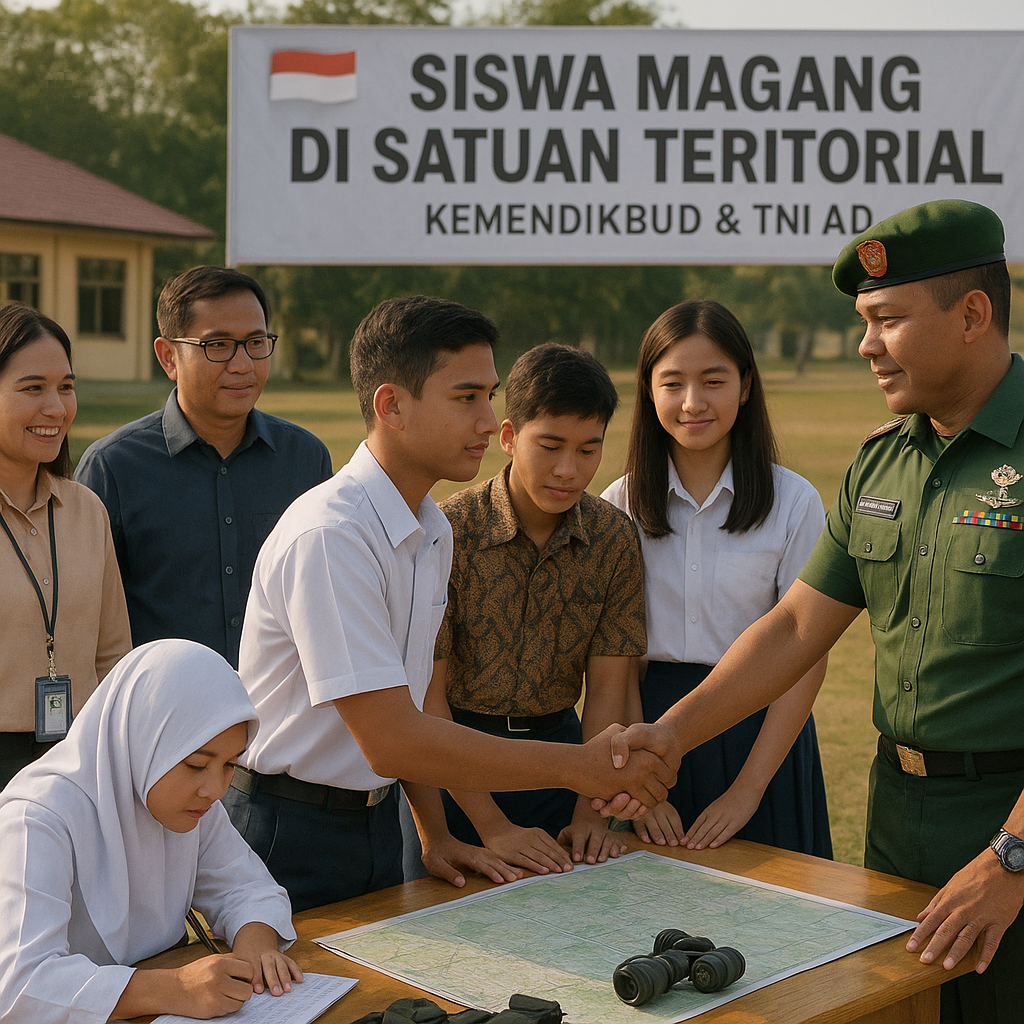 Kemendikbud Gandeng TNI AD untuk Program 'Siswa Magang di Satuan Teritorial'
