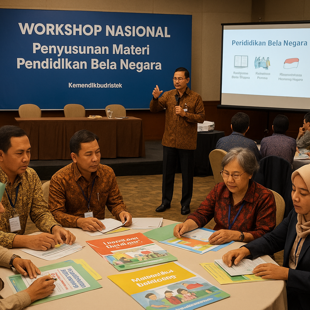 Kemendikbudristek Gelar Workshop Nasional Penyusunan Materi Pendidikan Bela Negara untuk Guru