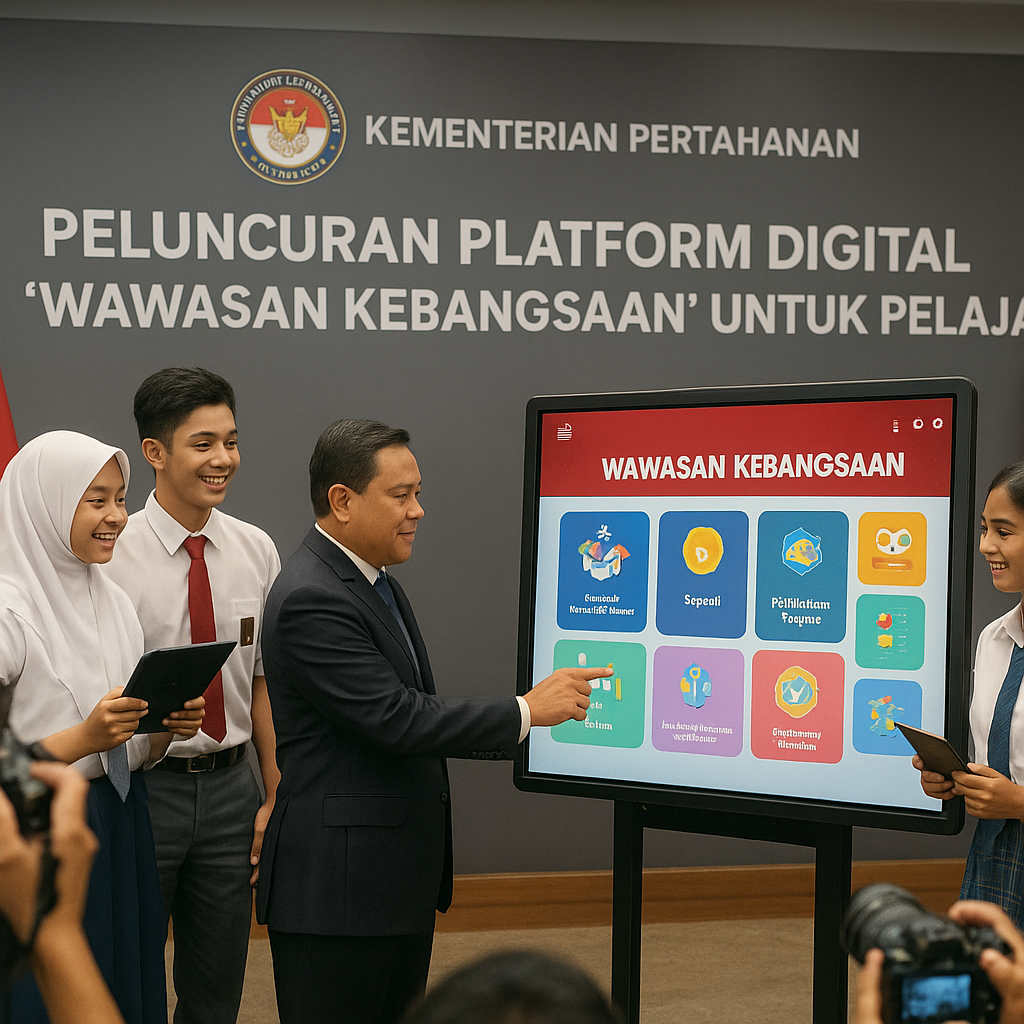 Kementerian Pertahanan Luncurkan Platform Digital 'Wawasan Kebangsaan' untuk Pelajar