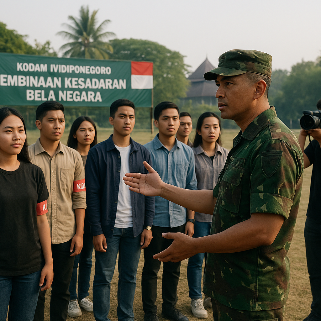 Perkuat Nasionalisme, Kodam IV/Diponegoro Ajak Generasi Muda KBT Jadi Garda Bela Negara