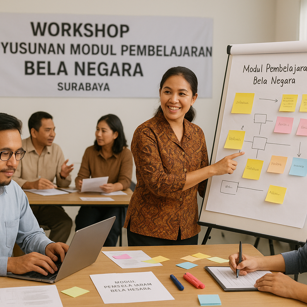 Guru-guru di Surabaya Ikuti Workshop Penyusunan Modul Pembelajaran Bela Negara