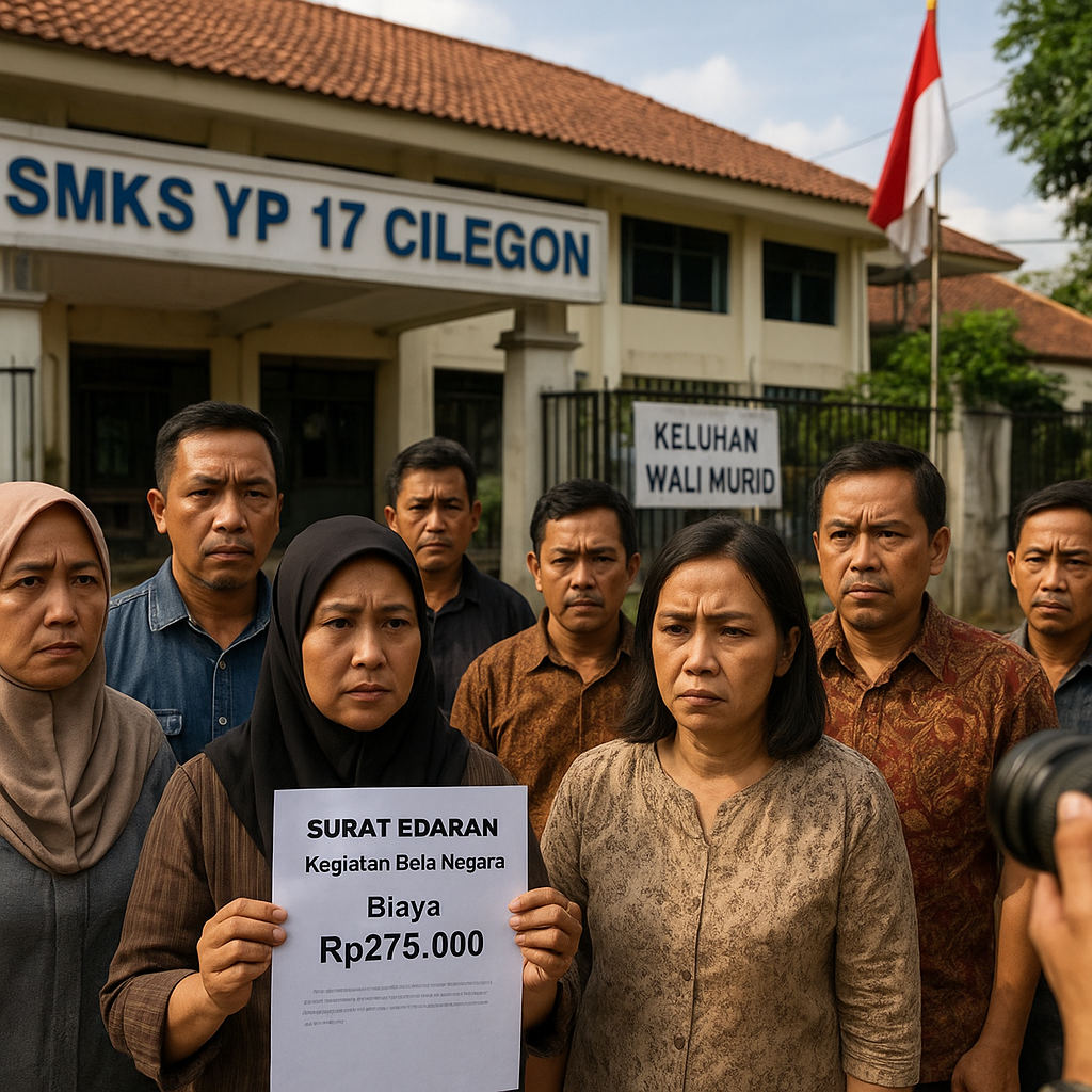 Wali Murid SMKS YP 17 Cilegon Keluhkan Surat Edaran Kegiatan Bela Negara Biaya Rp275 Ribu