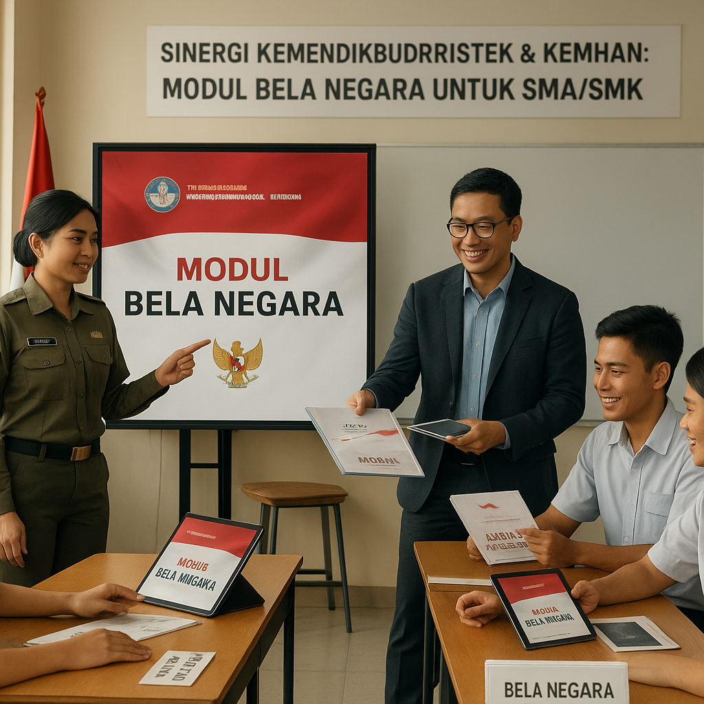 Kemendikbudristek dan Kemhan Sinergi Kembangkan Modul Bela Negara untuk SMA/SMK