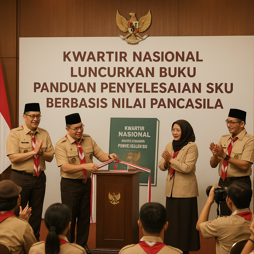 Kwartir Nasional Luncurkan Buku Panduan Penyelesaian SKU berbasis Nilai Pancasila