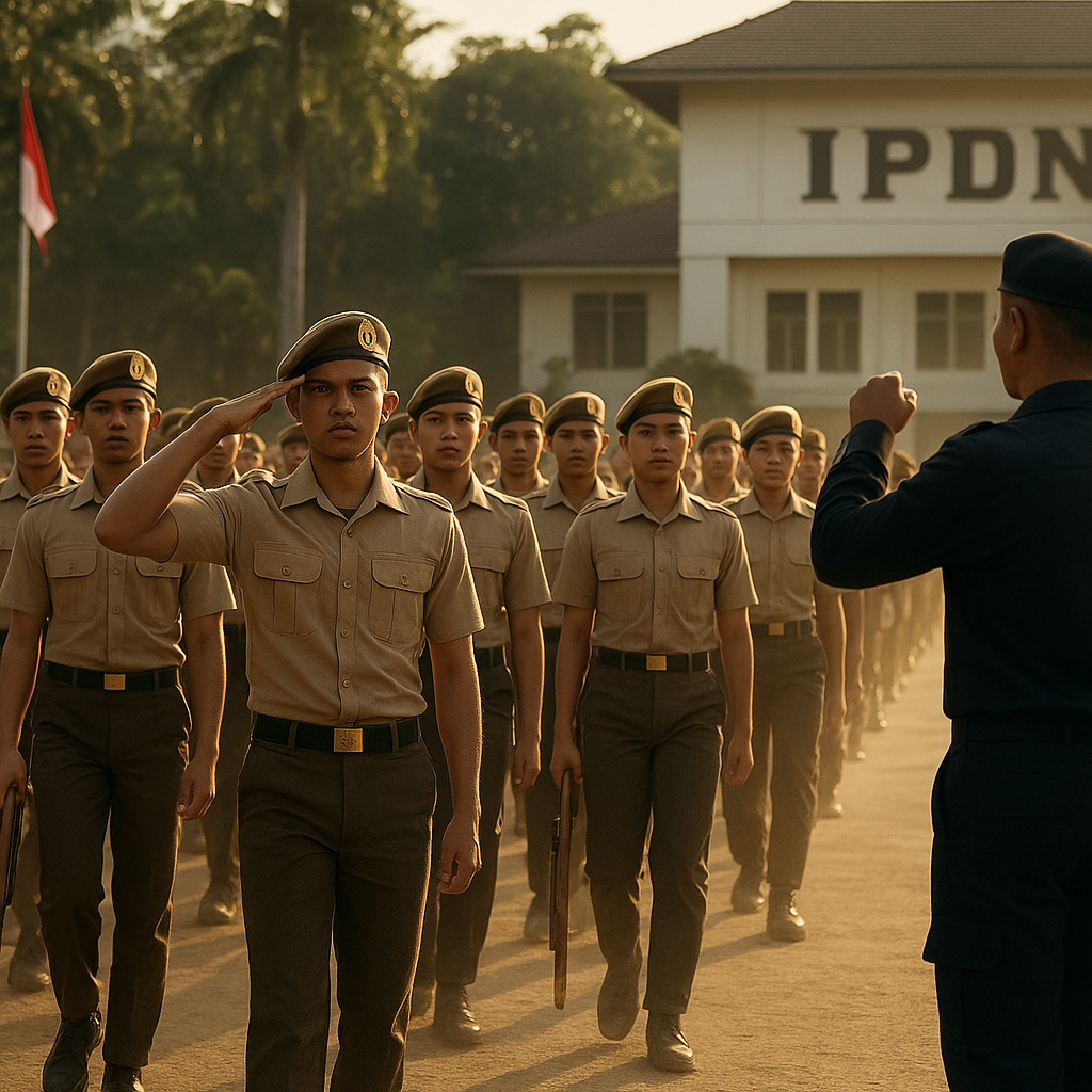 Praja IPDN Ikuti Latihan Dasar Kemiliteran untuk Perkuat Jiwa Bela Negara