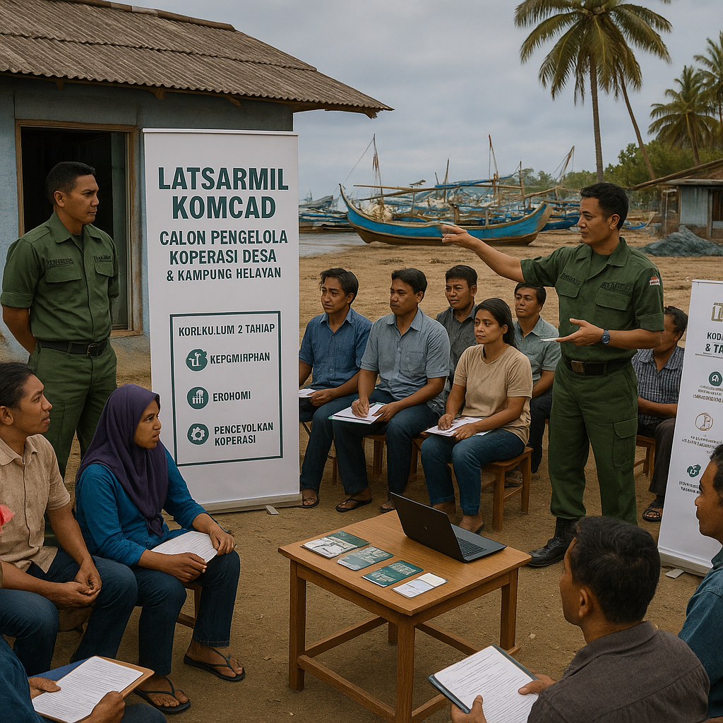 Puluhan Ribu Calon Pengelola Koperasi Desa dan Kampung Nelayan Wajib Ikut Latsarmil Komcad