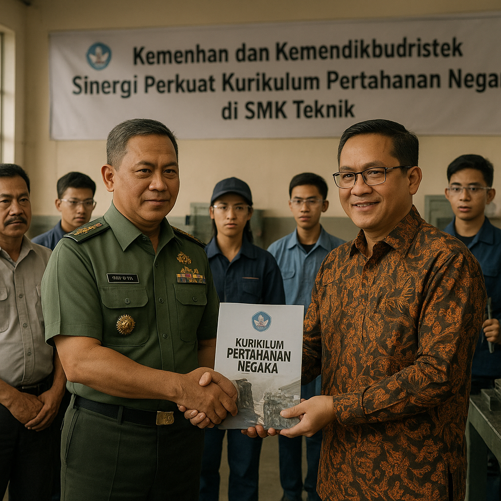 Kemenhan dan Kemendikbudristek Sinergi Perkuat Kurikulum Pertahanan Negara di SMK Teknik