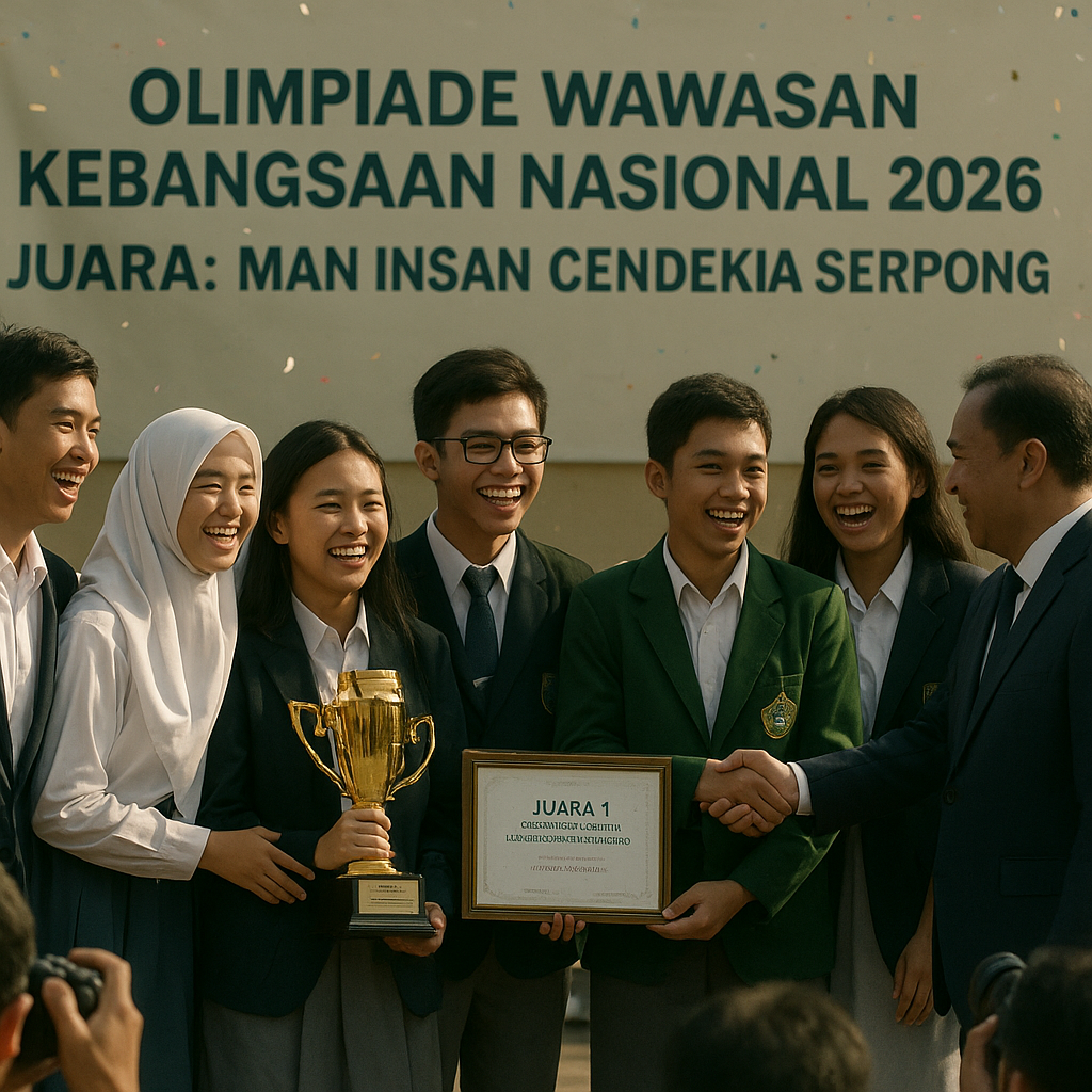 Siswa MAN Insan Cendekia Serpong Juara Olimpiade Wawasan Kebangsaan Nasional 2026