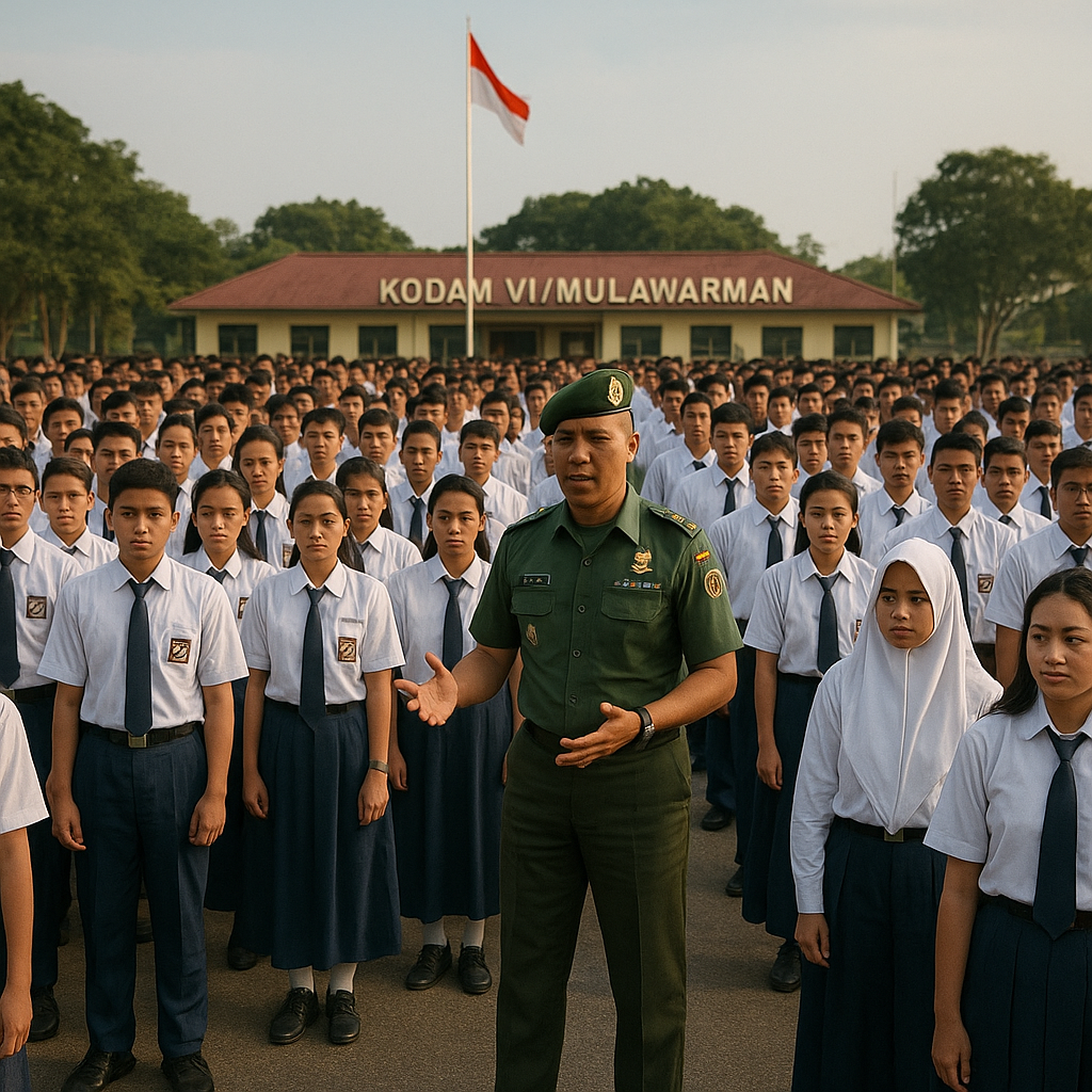 Tempa Jiwa Kepemimpinan dan Nasionalisme, 100 Siswa SMA Isla...