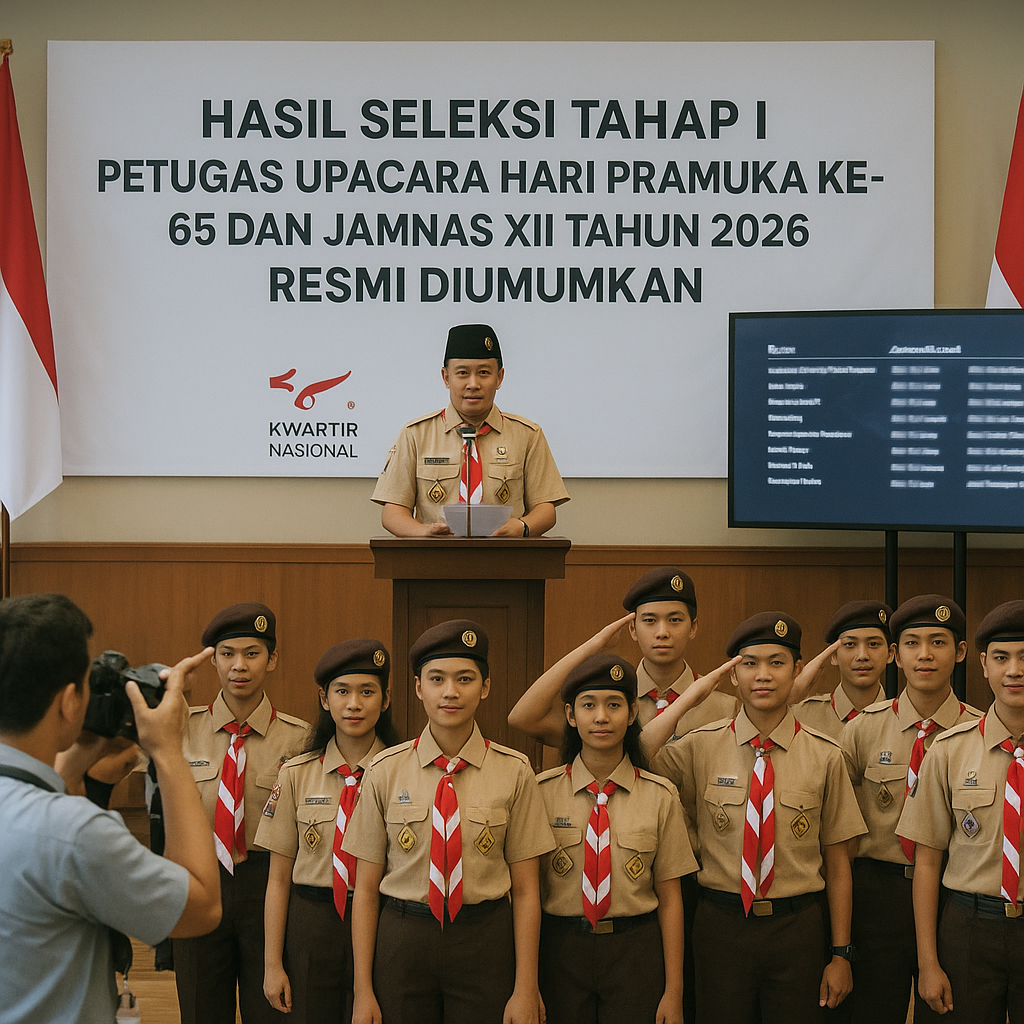 Hasil Seleksi Tahap I Petugas Upacara Hari Pramuka Ke-65 dan...