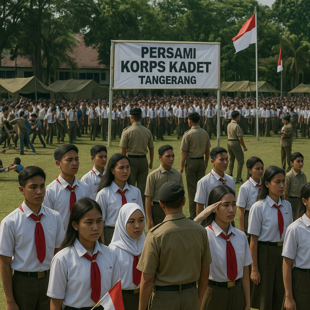 400 Pelajar Ikuti Persami Korps Kadet di Tangerang, Ditempa...