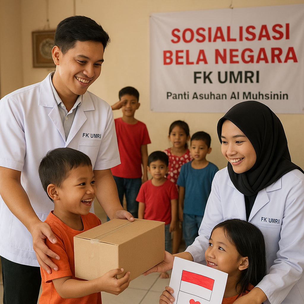 Mahasiswa FK UMRI Gelar Sosialisasi Bela Negara di Panti Asu...