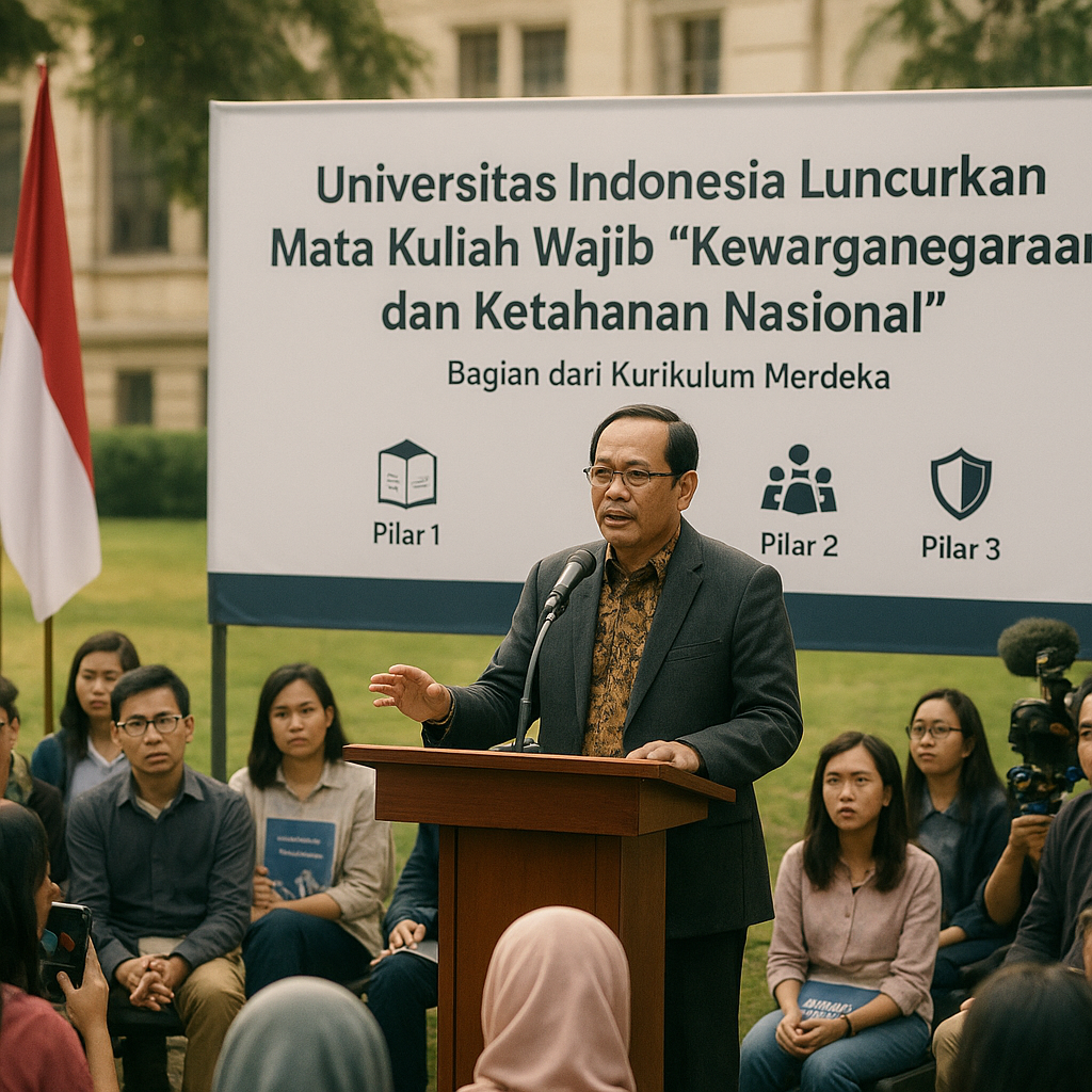 Universitas Indonesia Luncurkan Mata Kuliah Wajib 'Kewargane...
