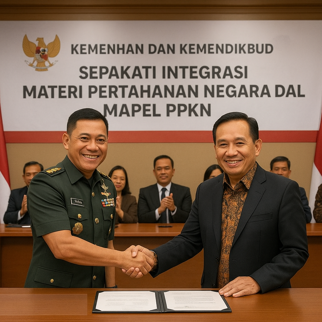 Kemenhan dan Kemendikbud Sepakati Integrasi Materi Pertahana...