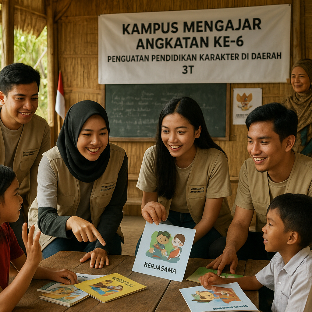 Kampus Mengajar Angkatan ke-6 Fokus pada Penguatan Pendidika...