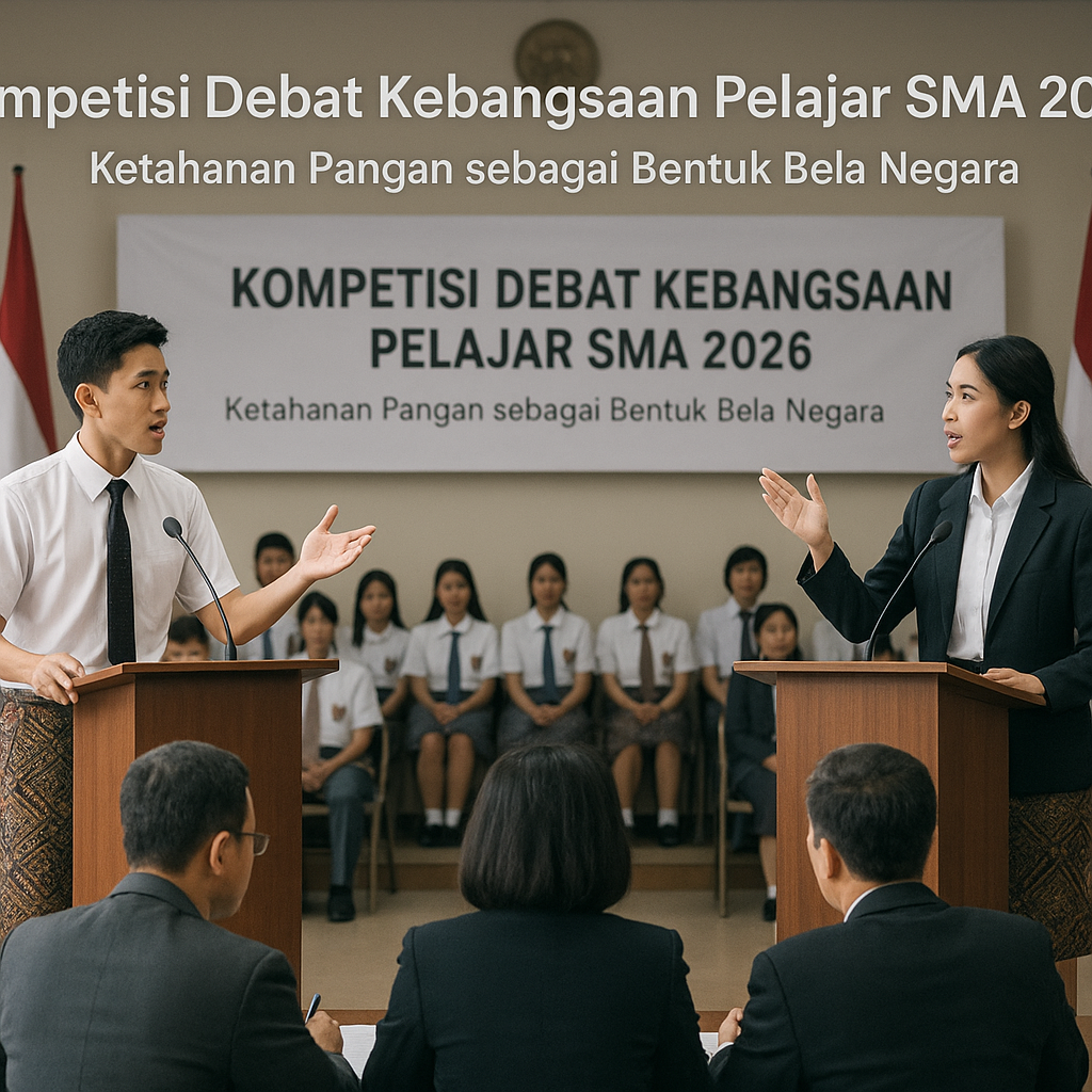Kompetisi Debat Kebangsaan Pelajar SMA 2026 Angkat Tema 'Ket...