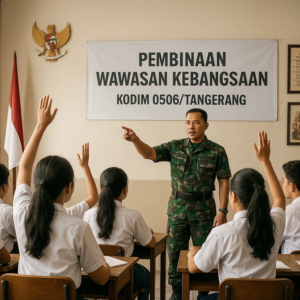 Tingkatkan Wawasan Kebangsaan, Kodim 0506/Tangerang Gelar Pe...