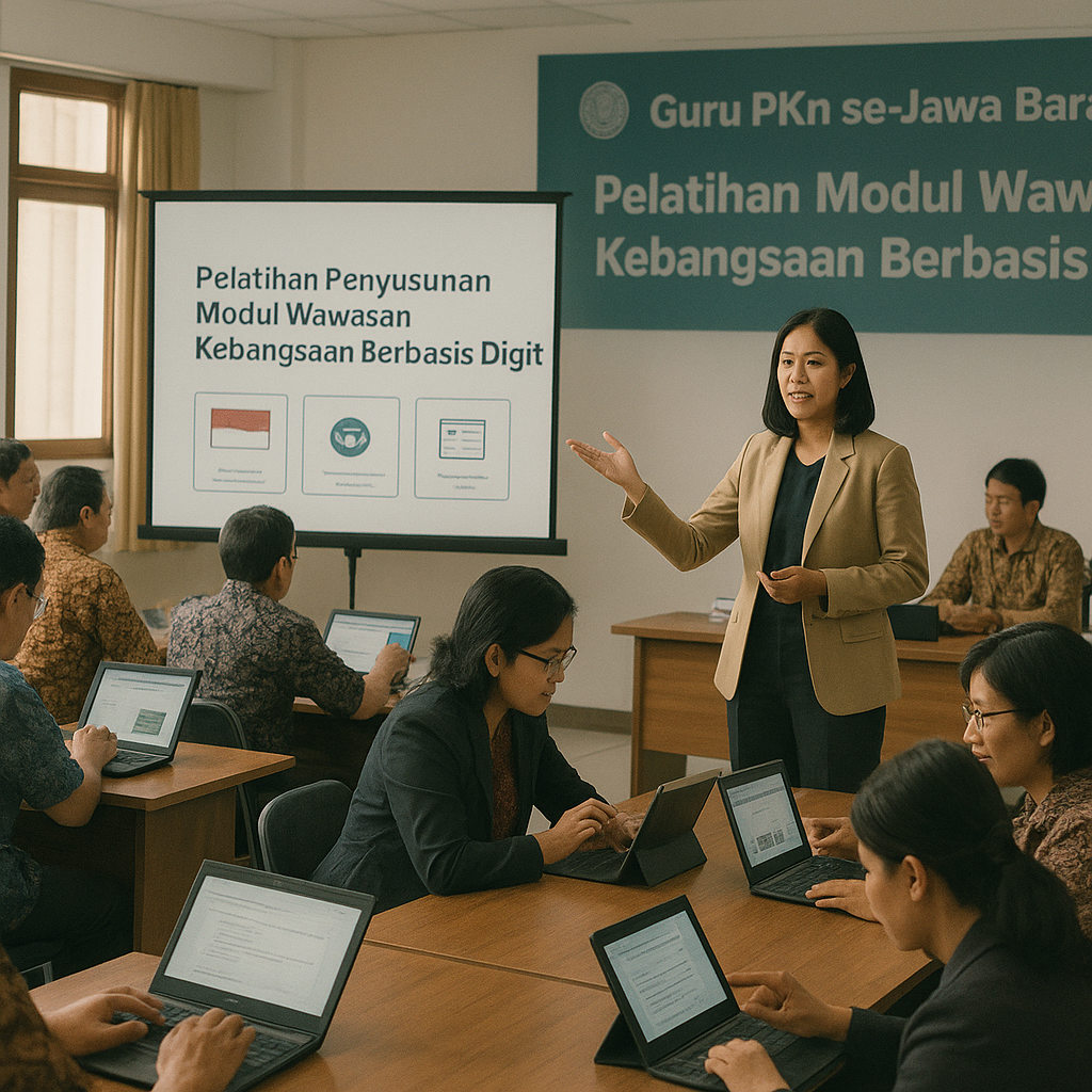 Guru PKn se-Jawa Barat Ikuti Pelatihan Penyusunan Modul Wawa...
