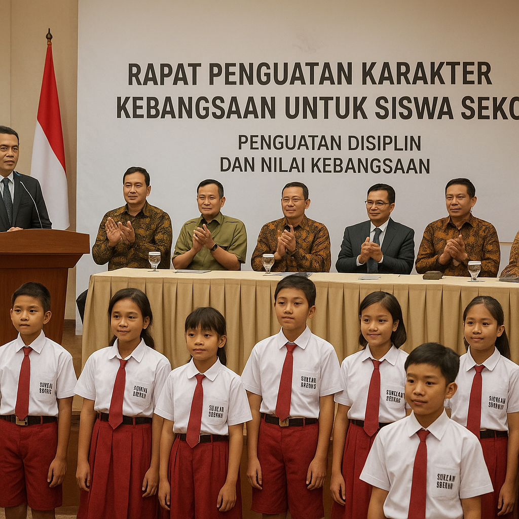 Rapat Penguatan Karakter Kebangsaan untuk Siswa Sekolah Raky...