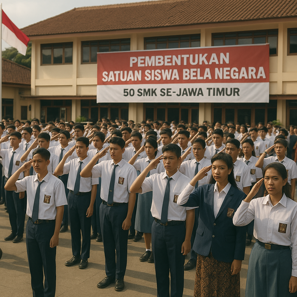 Pembentukan Satuan Siswa Bela Negara Diperkuat di 50 SMK se-...