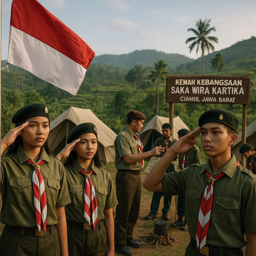Pramuka Saka Wira Kartika Gelar Kemah Kebangsaan di Ciamis,...