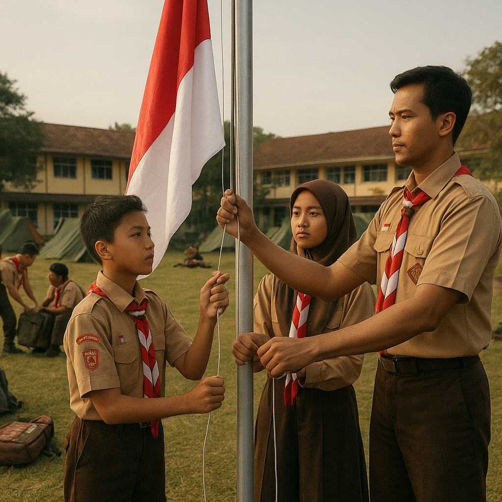 Kegiatan Kemah Bakti Pramuka Jadi Sarana Praktik Bela Negara...