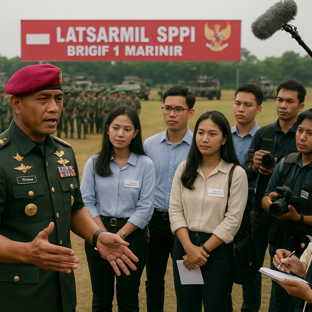 Transparansi Program: Kemhan Ajak Media Tinjau Latsarmil Sar...