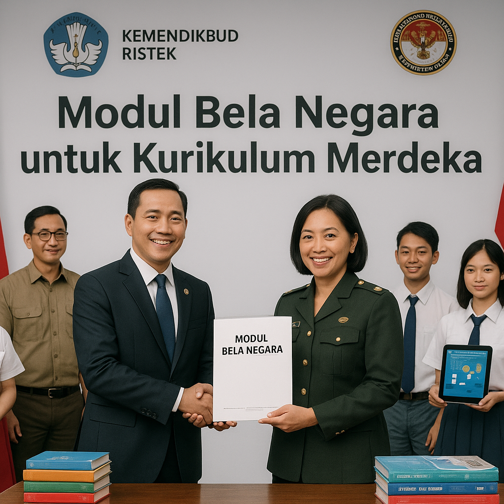 Kemendikbud Ristek dan Kemhan Kembangkan Modul Bela Negara u...