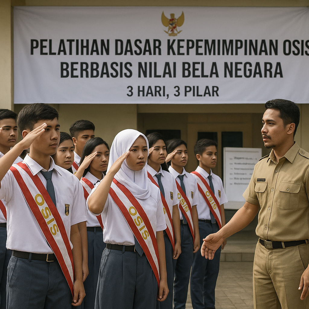 Pelatihan Dasar Kepemimpinan OSIS Berbasis Nilai Bela Negara