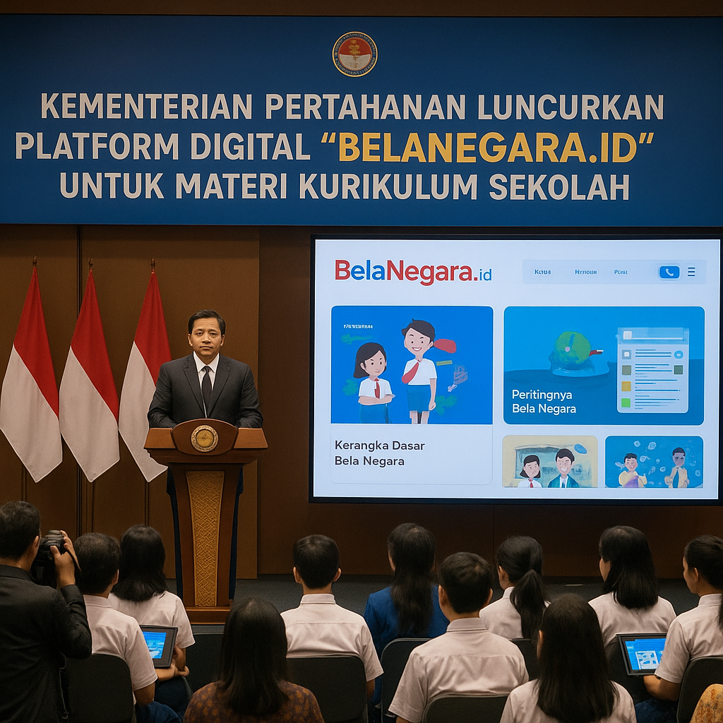 Kementerian Pertahanan Luncurkan Platform Digital 'BelaNegar...