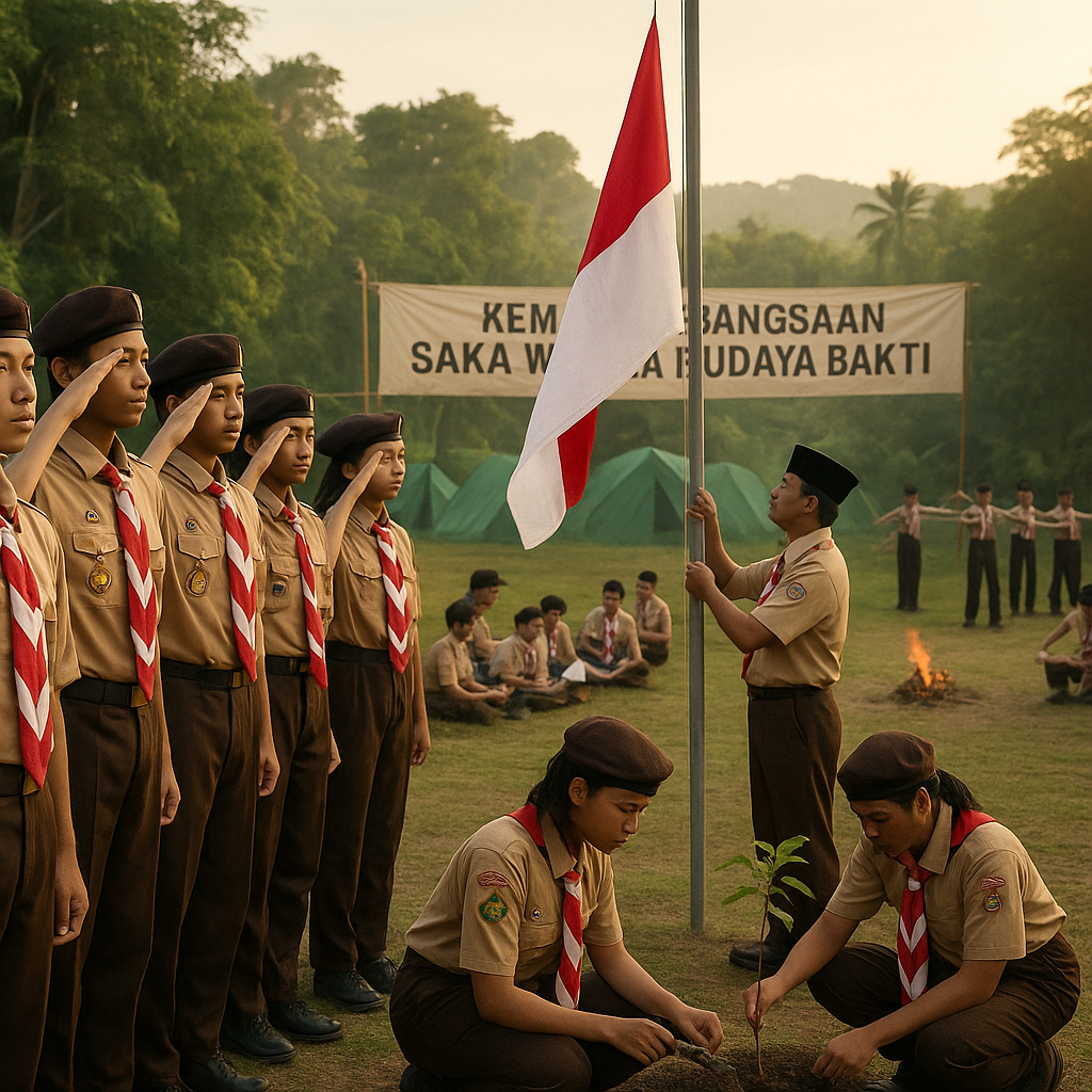 Pramuka Saka Widya Budaya Bakti Gelar Kemah Kebangsaan, Tana...