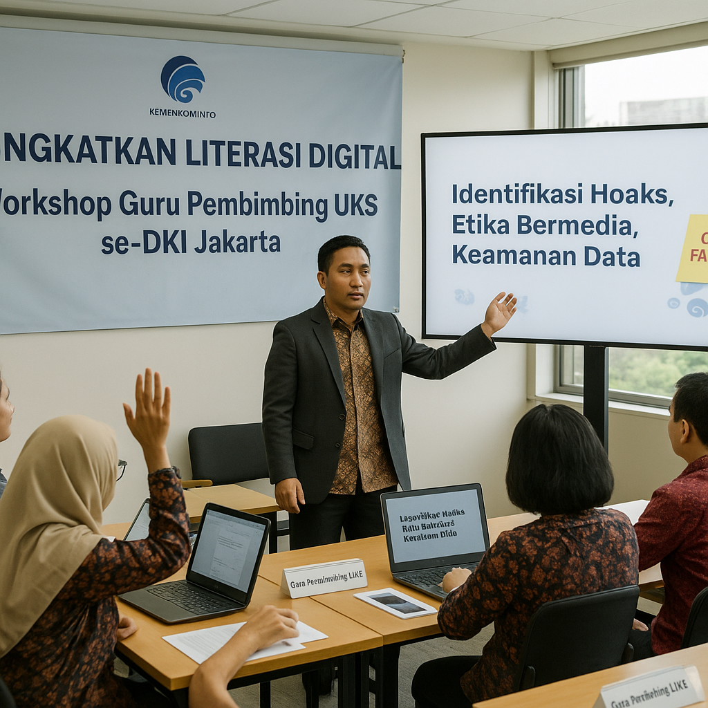 Tingkatkan Literasi Digital, Kemenkominfo Gelar Workshop Gur...