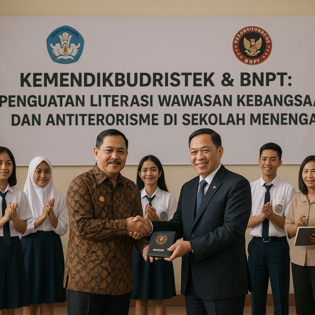 Kemendikbudristek Gandeng BNPT Perkuat Literasi Wawasan Keba...