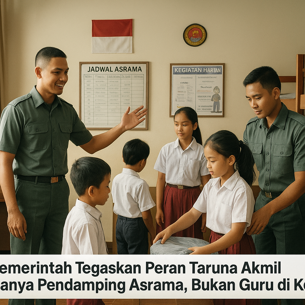 Pemerintah Tegaskan Peran Taruna Akmil Hanya Pendamping Asra...