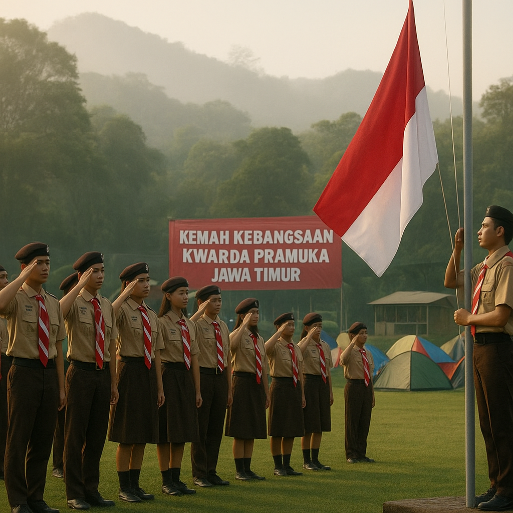 Kwarda Pramuka Jatim Gelar Kemah Kebangsaan untuk Tanamkan N...