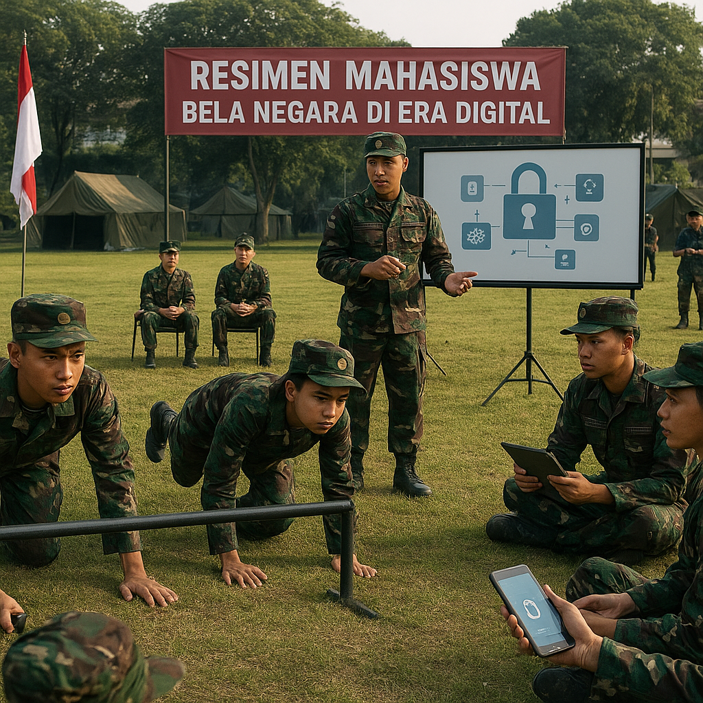 Resimen Mahasiswa Gelar Latihan Gabungan Bertajuk 'Bela Nega...