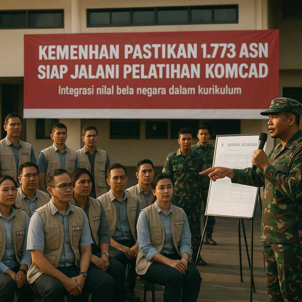 Kemenhan Pastikan 1.773 ASN Siap Jalani Pelatihan Komcad