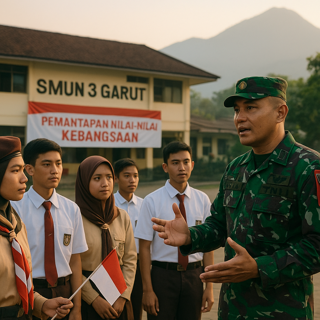 Tanamkan Nilai-Nilai Kebangsaan kepada Siswa SMUN 3 Garut