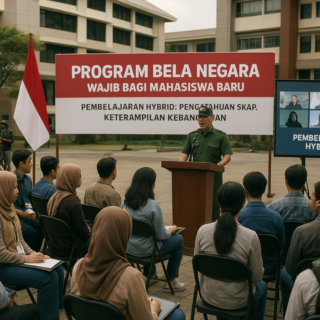 Menhan: Program Bela Negara di Kampus Wajib Diikuti Semua Ma...