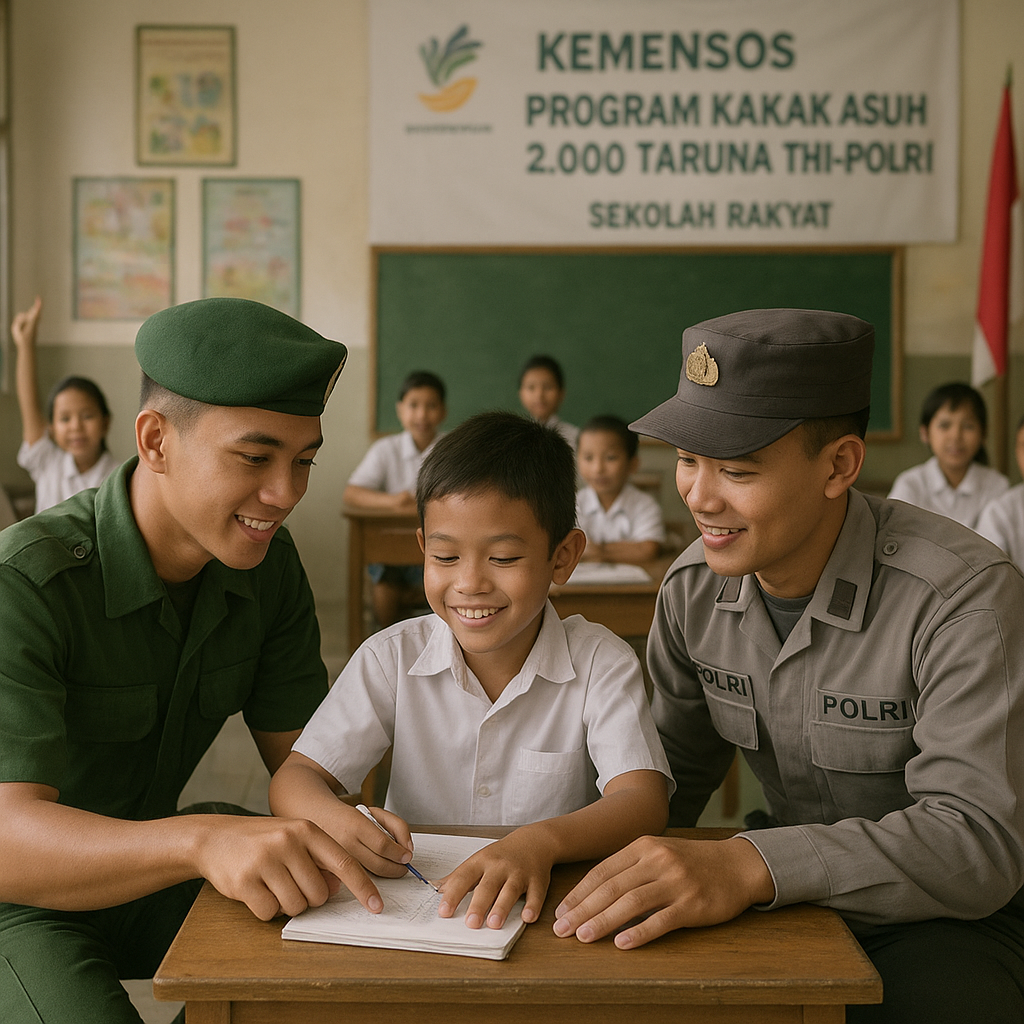 Kemensos Libatkan 2.000 Taruna TNI-Polri untuk Pendidikan Ka...