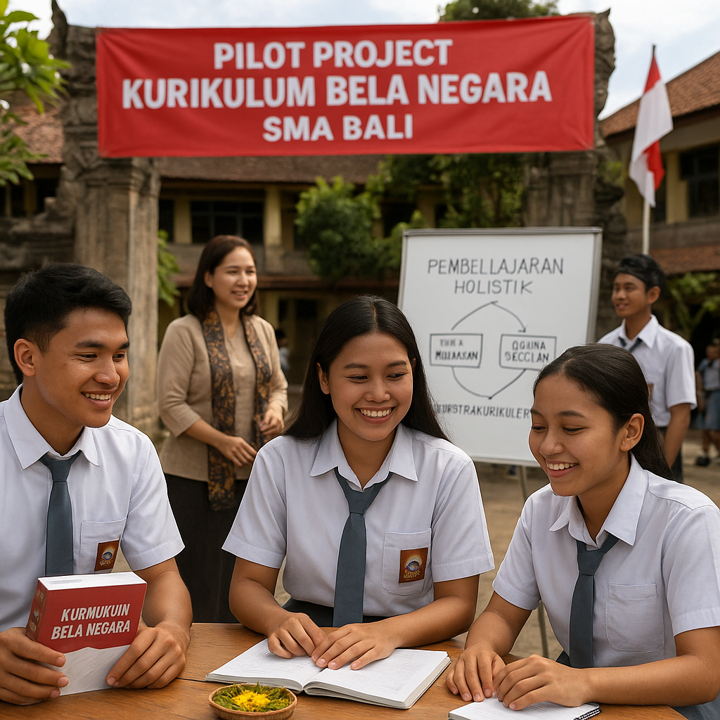 Sekolah Pilot Project Kurikulum Bela Negara di Bali Mulai Te...