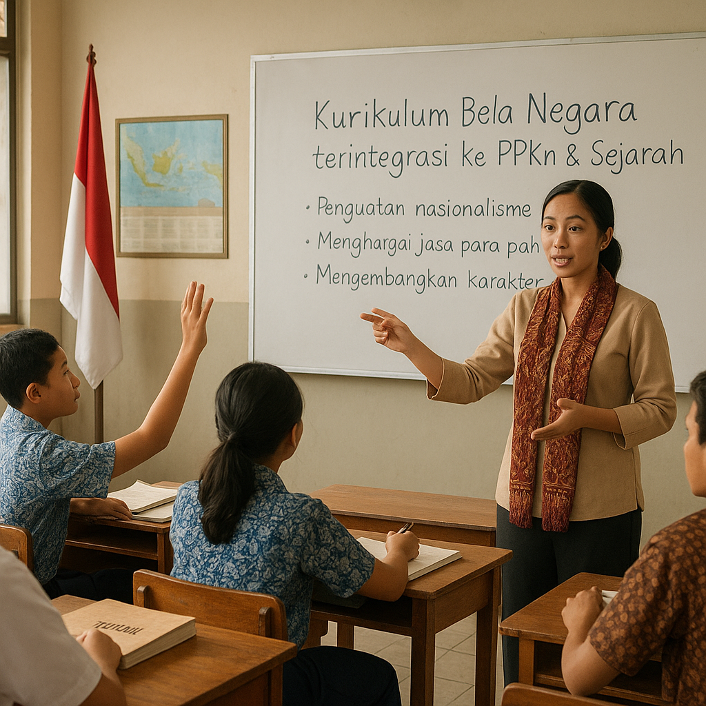 Kurikulum Bela Negara akan Diintegrasikan ke Mata Pelajaran...